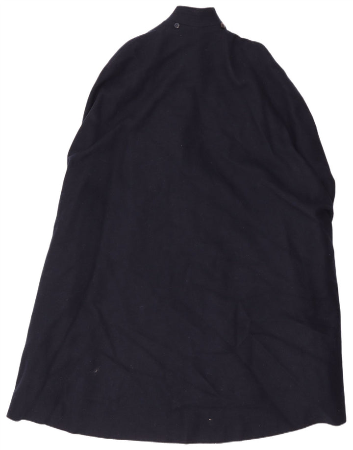 Cappotto mantella vintage da donna IT 42 medio blu navy