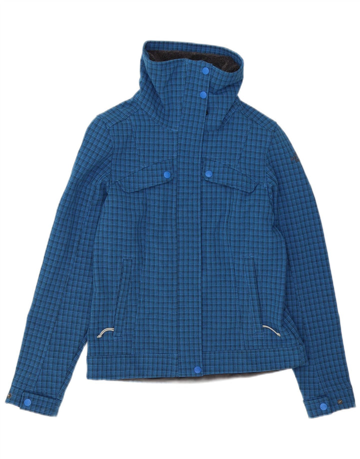 Giacca a vento da donna The North Face UK 10 piccolo poliestere a quadri blu