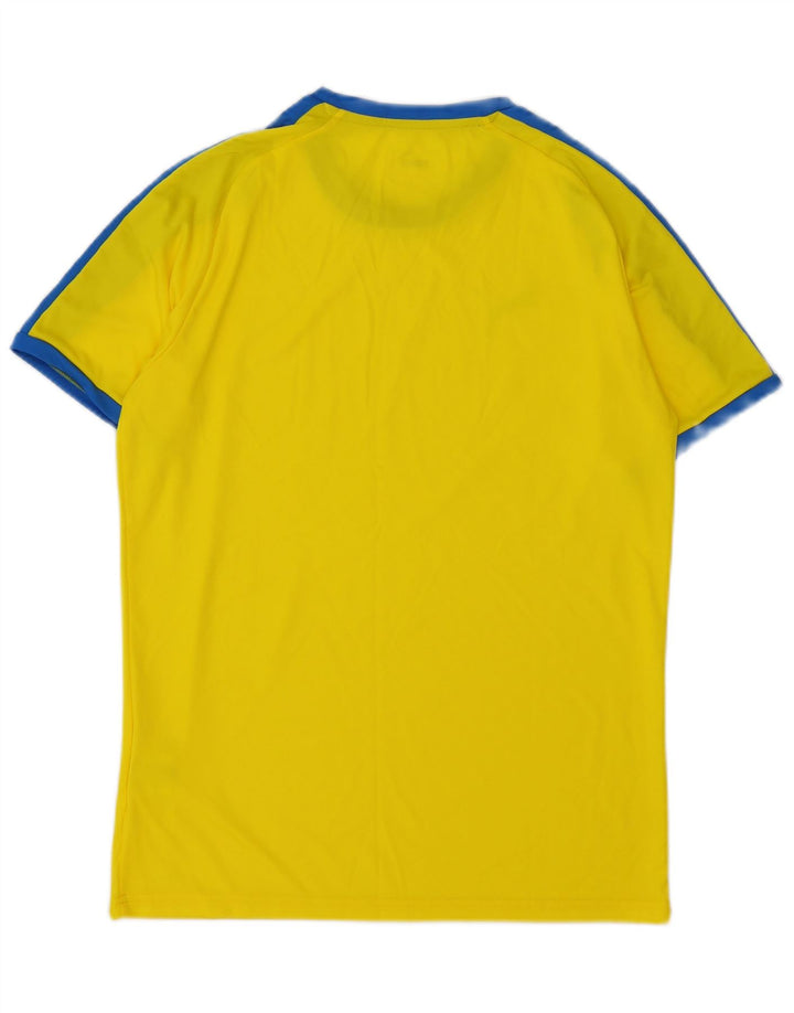 T-shirt da uomo Puma Top in poliestere color block giallo medio