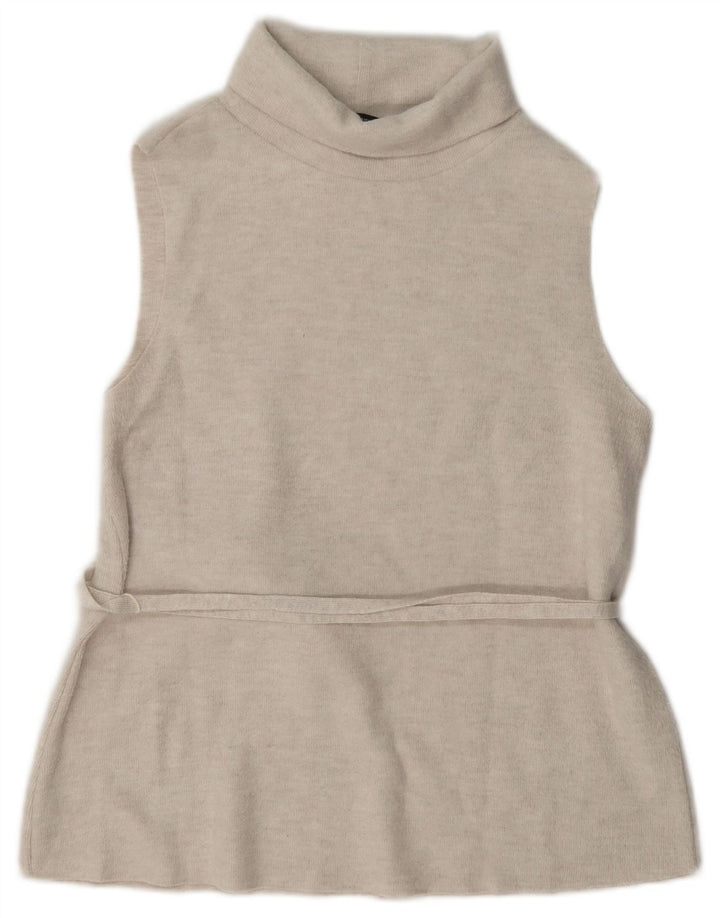 Canotta da donna Zara UK 12 Poliestere beige medio