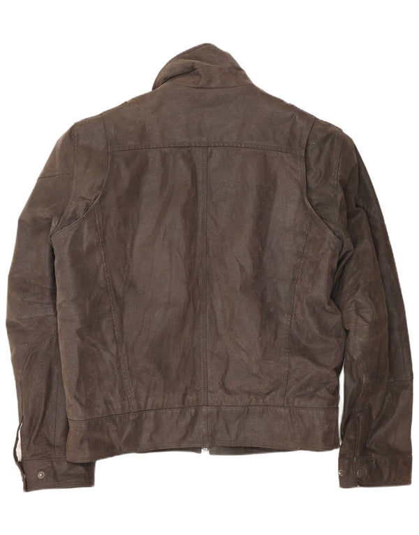 Giacca in Pelle Sherpa Uomo Conbipel IT 50 Large in Pelle Marrone