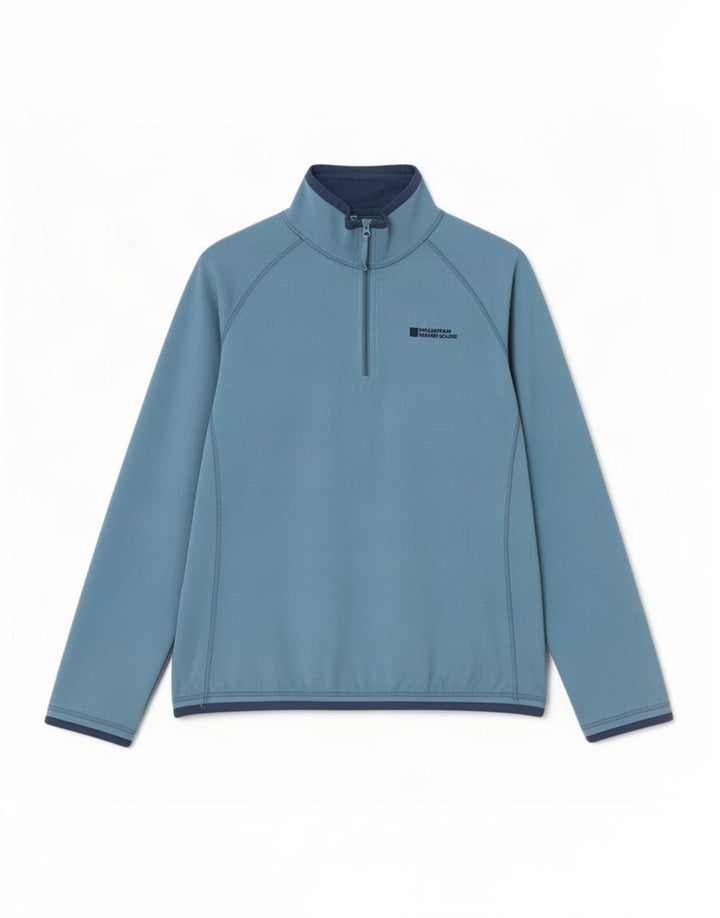 Maglione in pile da donna con collo e zip Mountain Warehouse UK 16 grande poliestere blu