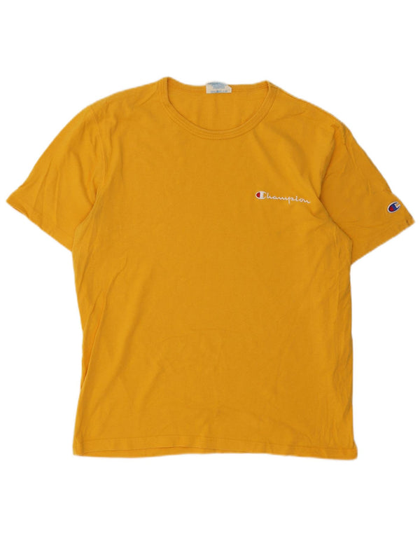 T-shirt Heritage da uomo CHAMPION Top giallo medio