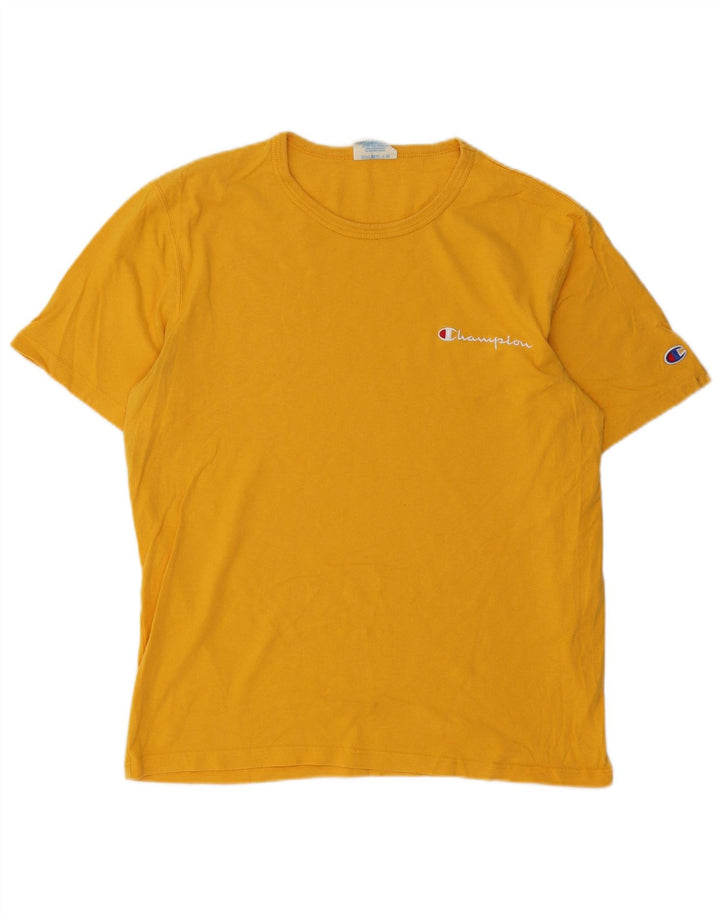 T-shirt Heritage da uomo CHAMPION Top giallo medio