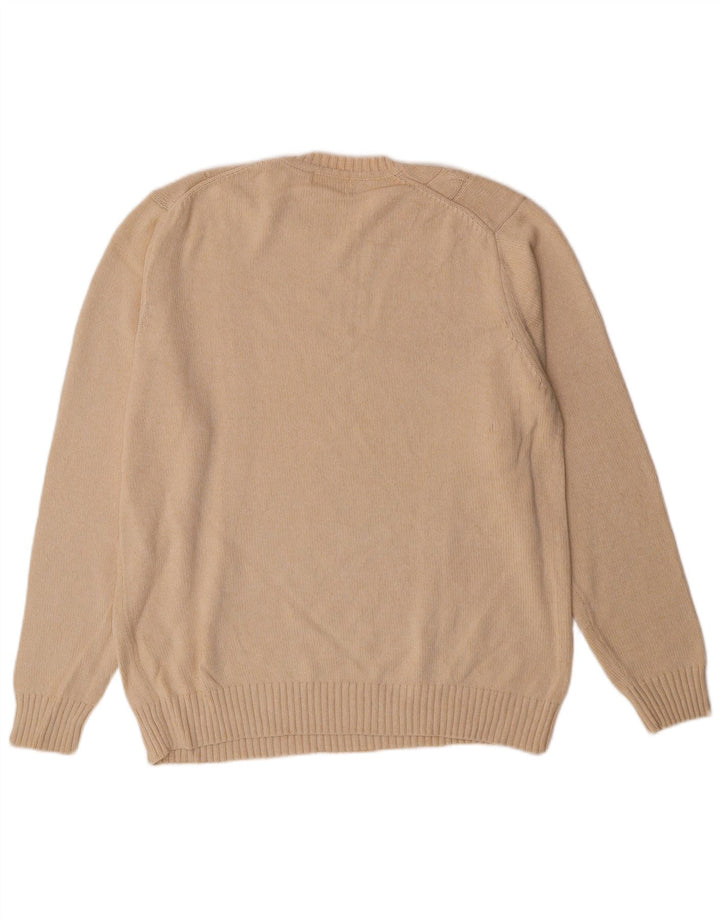 Maglione da uomo girocollo Dockers grande cotone a rombi/diamante beige