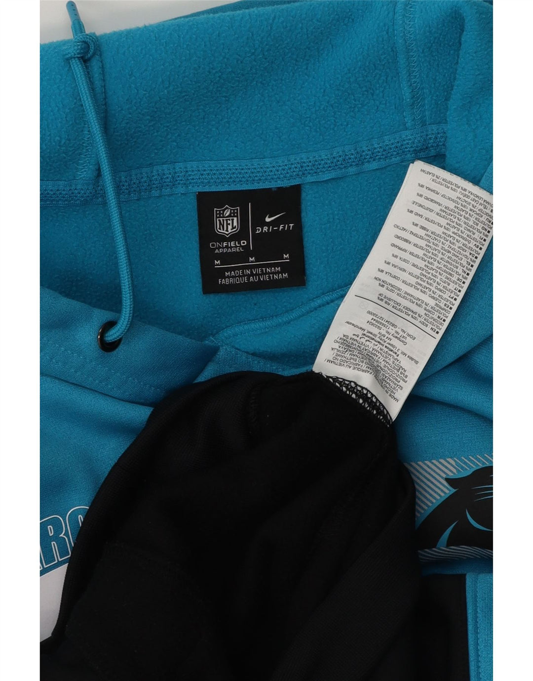 ABBIGLIAMENTO DELLA SQUADRA NFL Maglione con cappuccio da uomo Carolina Panthers blu medio