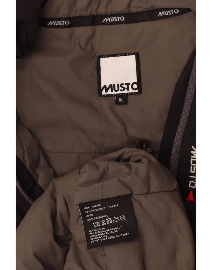 Gilet imbottito da uomo Musto UK 42 XL nero in poliammide