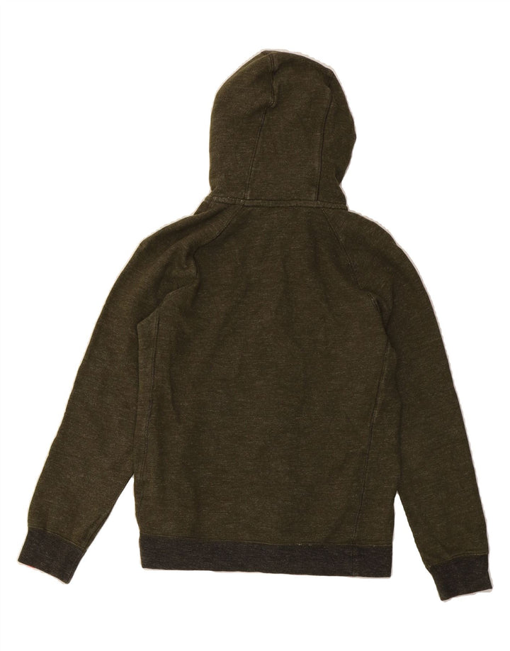 NIKE Mens Zip Hoodie Sweater Small Green Cotton Vintage Nike and Second-Hand Nike from Messina Hembry 