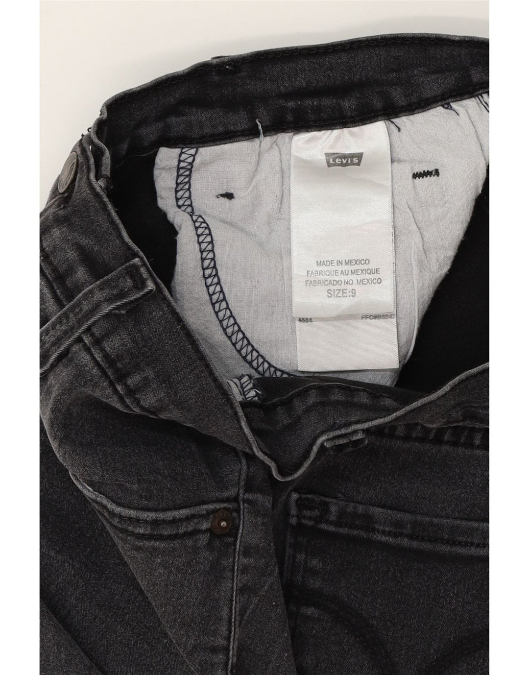 LEVI'S Womens Distressed Bootcut Jeans US 9 Medium W30 L32 Black Vintage Levi's and Second-Hand Levi's from Messina Hembry 