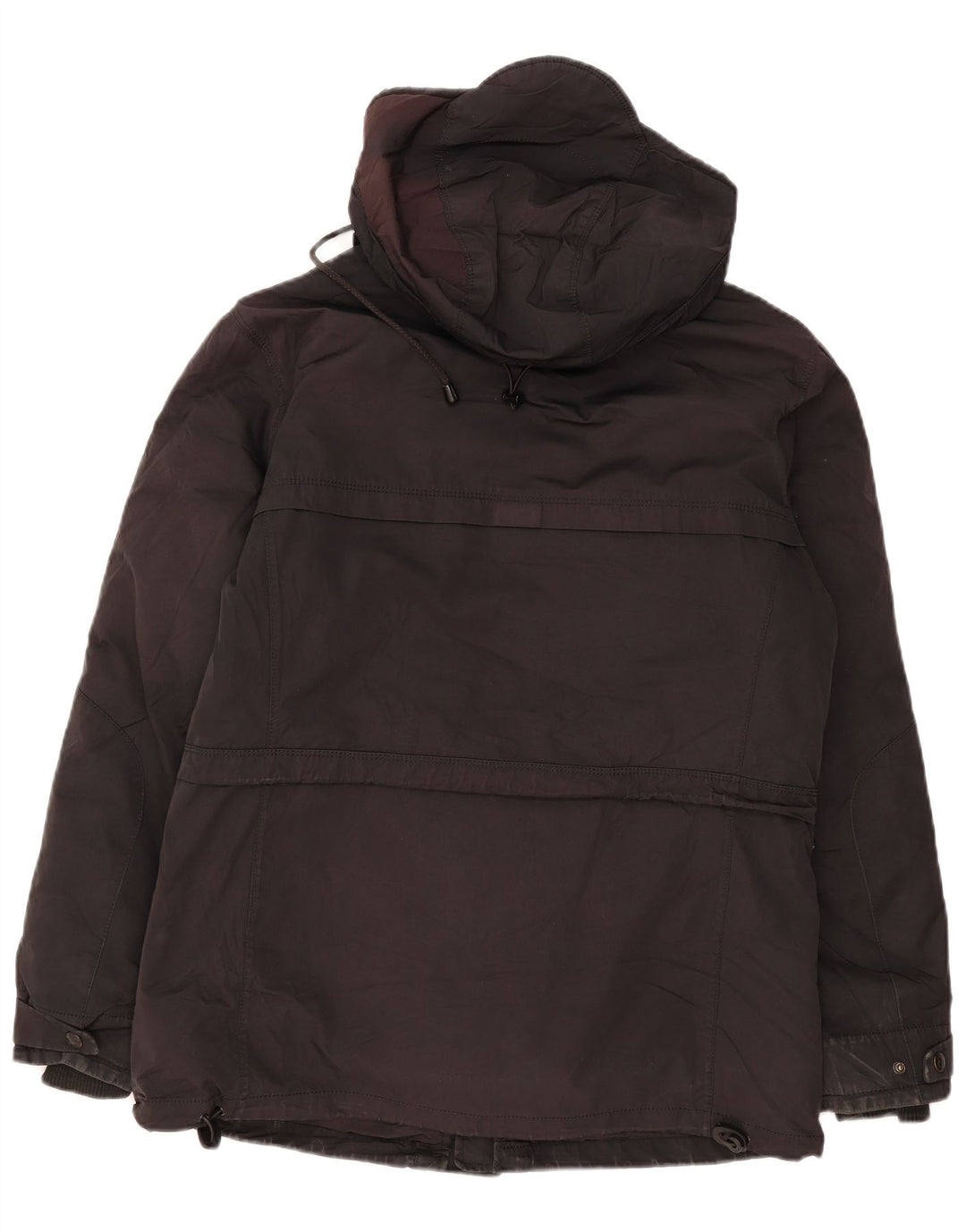 Giacca imbottita con cappuccio da uomo Zara UK 40 grande poliestere nero