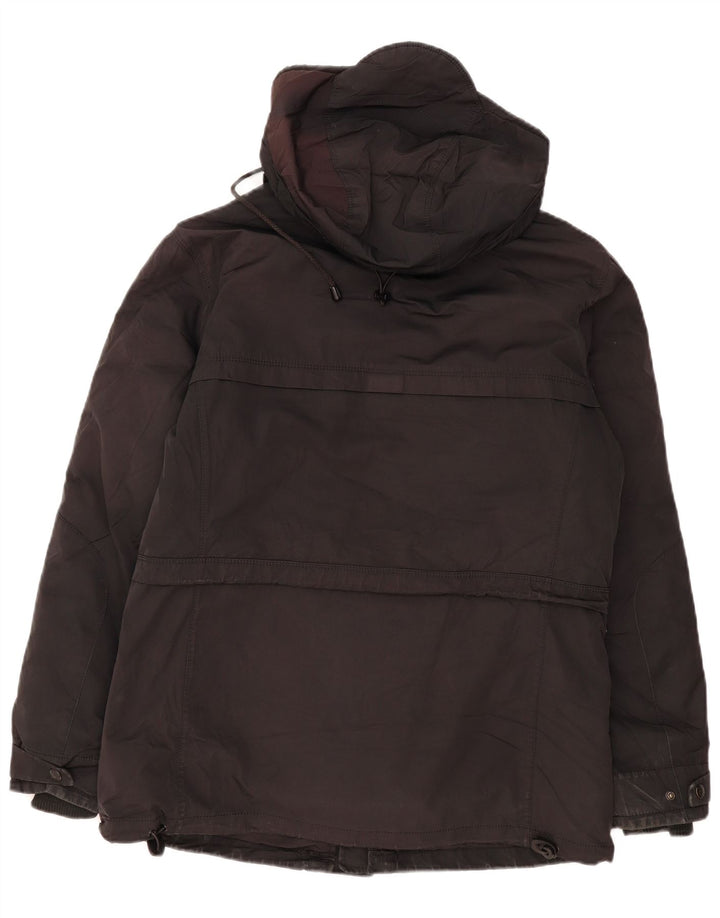 Giacca imbottita con cappuccio da uomo Zara UK 40 grande poliestere nero