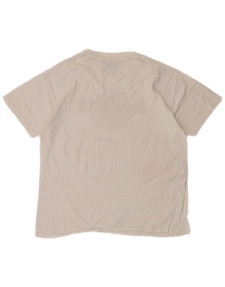 T-shirt grafica da donna Hard Rock Miami UK 14 cotone bianco medio