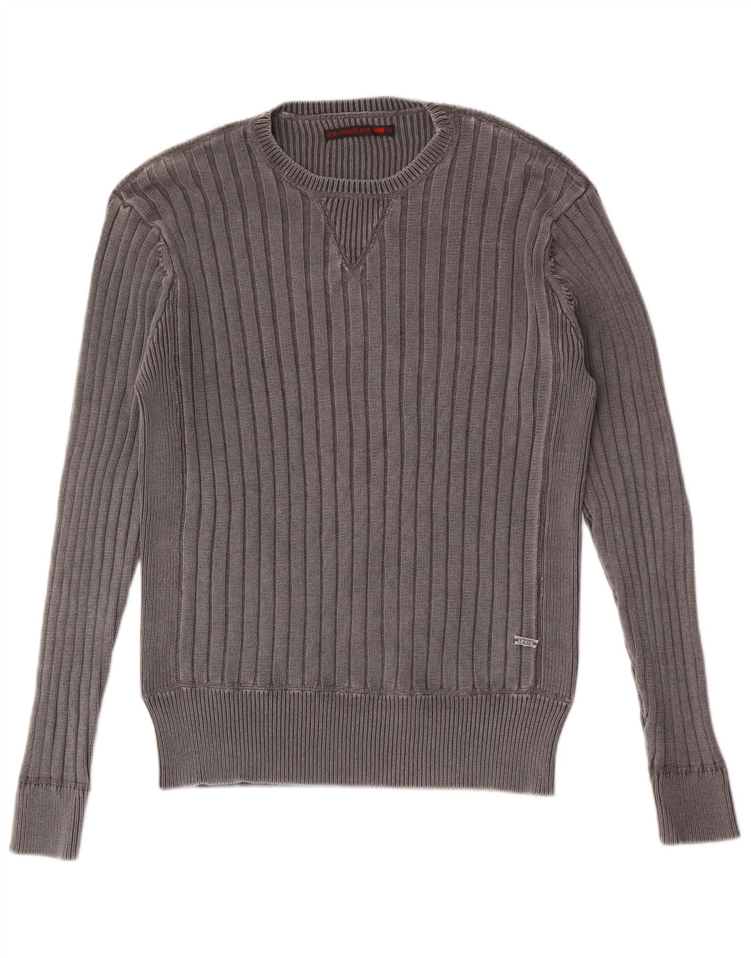 Levi's Uomo Maglione Girocollo Maglione Grande Cotone Grigio