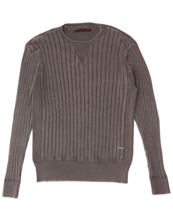 Levi's Uomo Maglione Girocollo Maglione Grande Cotone Grigio