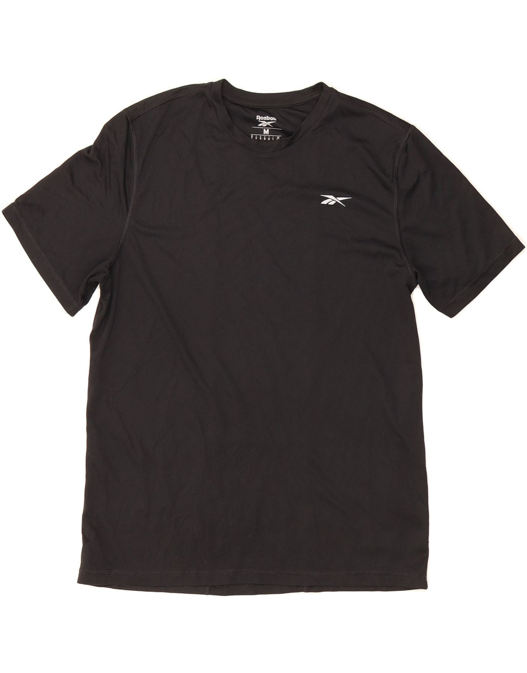 REEBOK Womens T-Shirt Top UK 14 Medium Black Polyester Vintage Reebok and Second-Hand Reebok from Messina Hembry 