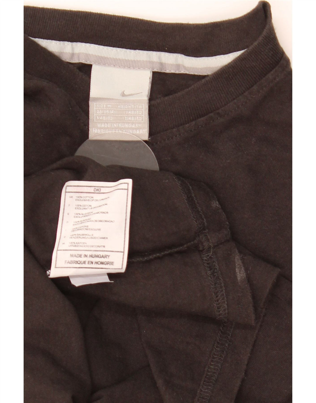 T-shirt da uomo Nike Top UK 39/41 cotone nero medio