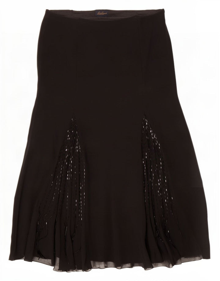 Gonna Svasata Donna Luisa Spagnoli IT 44 Media W32 Nera Seta
