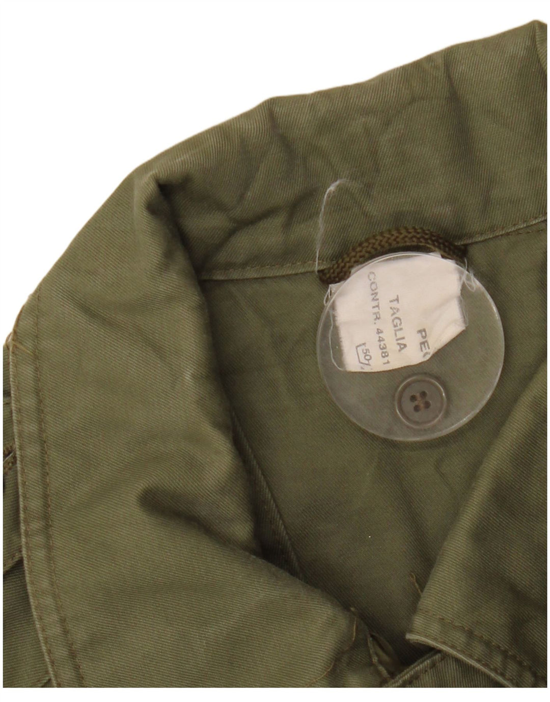 Cappotto militare vintage da uomo UK 42 XL Cachi