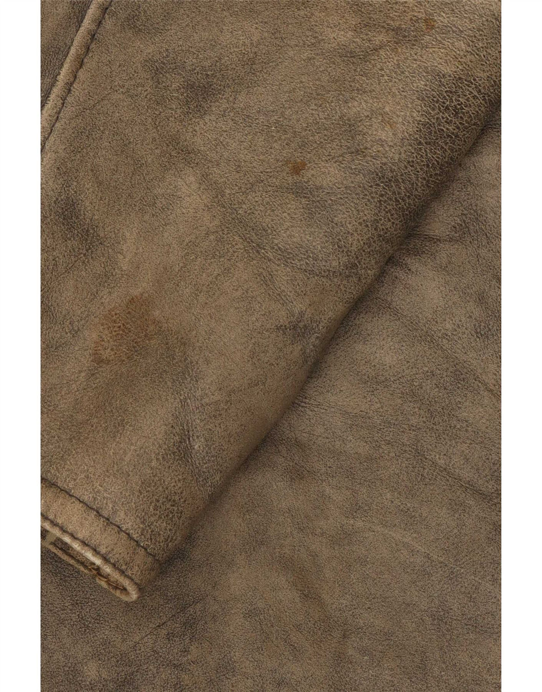 Giacca in shearling vintage da donna IT 46 grande grigia