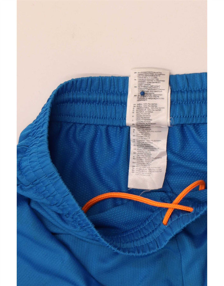 Pantaloncini sportivi grafici da uomo Adidas piccoli in poliestere blu