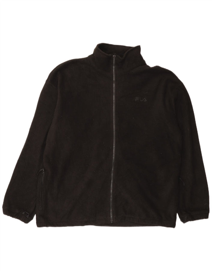Giacca in pile da uomo Fila Liner UK 44 2XL poliestere nero