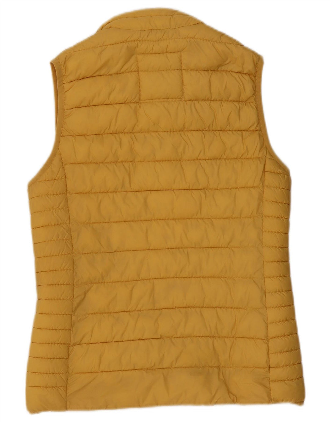 ABBIGLIAMENTO CREW Gilet imbottito da donna UK 10 piccolo nylon giallo