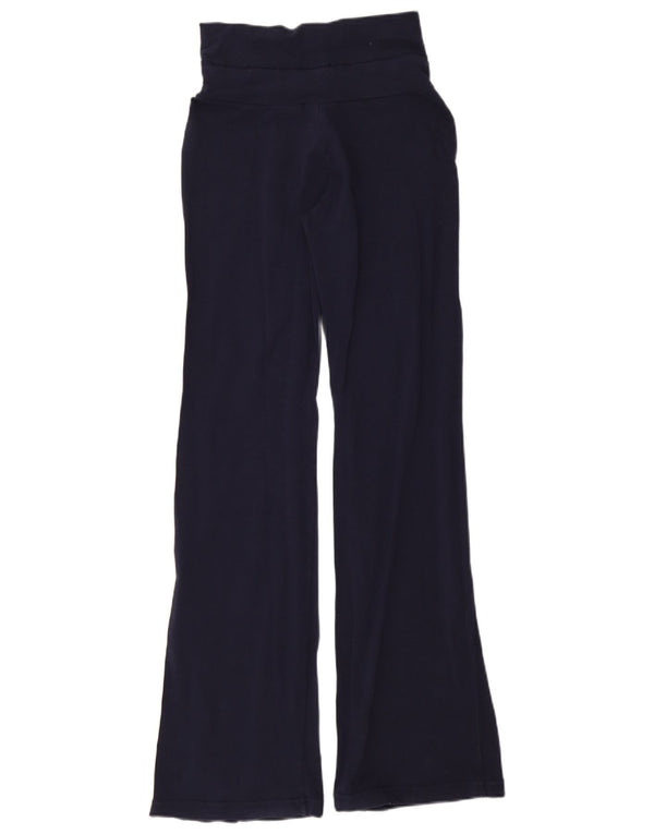 Pantaloni da tuta Fila da donna Flare UK 10 Small Blu Navy Cotone