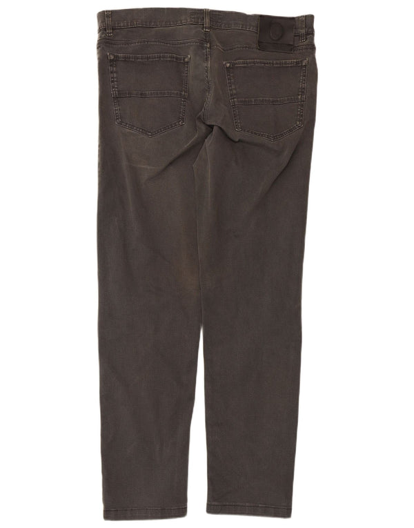 Pantaloni Casual Dritti Uomo Trussardi W36 L31 Pied De Poule Grigio