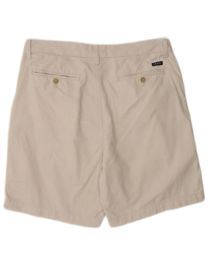 Pantaloncini chino da uomo Chaps W34 grandi in cotone beige