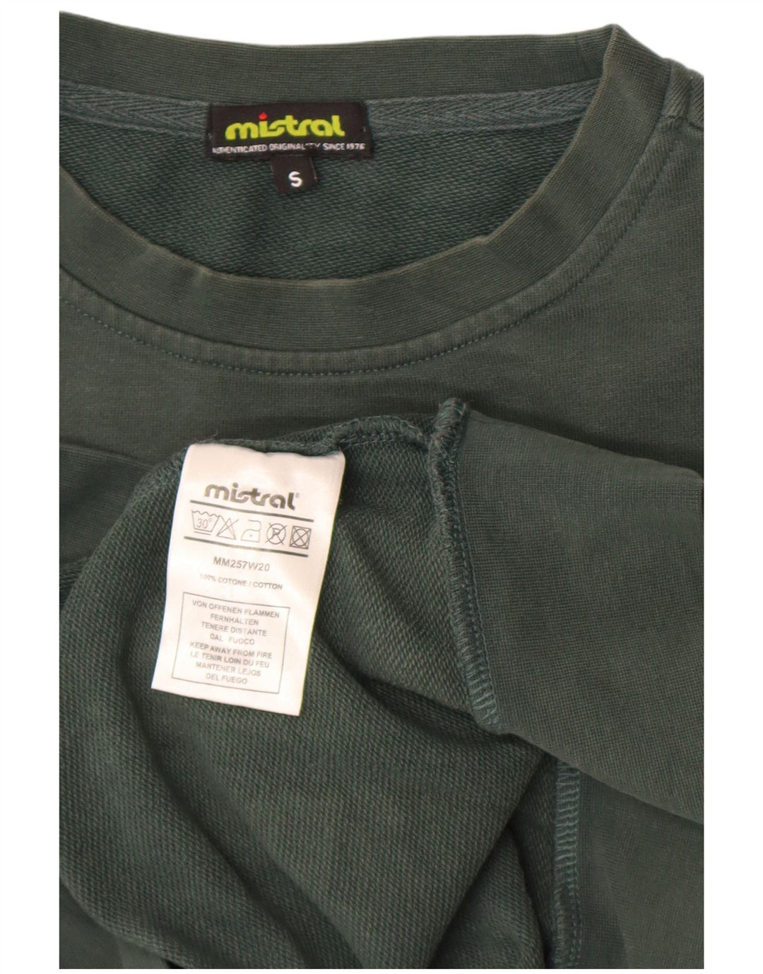 Felpa grafica da uomo Mistral Maglione piccolo cotone verde