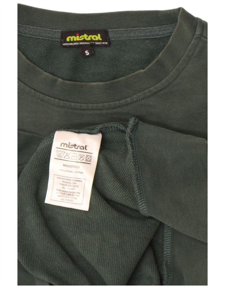 Felpa grafica da uomo Mistral Maglione piccolo cotone verde