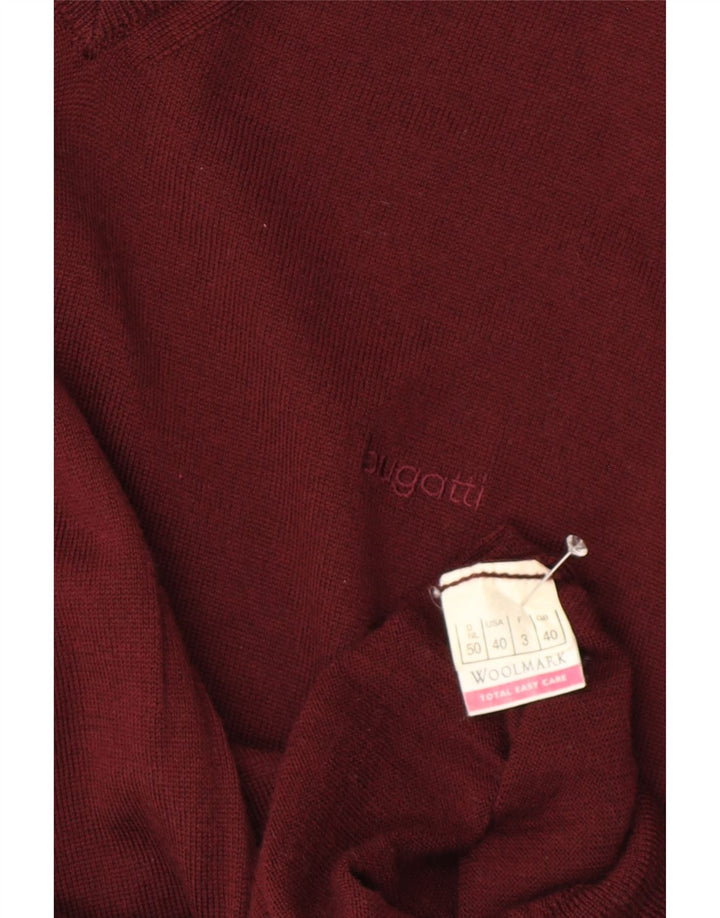Canotta da uomo Bugatti Canotta UK 40 Lana vergine bordeaux media