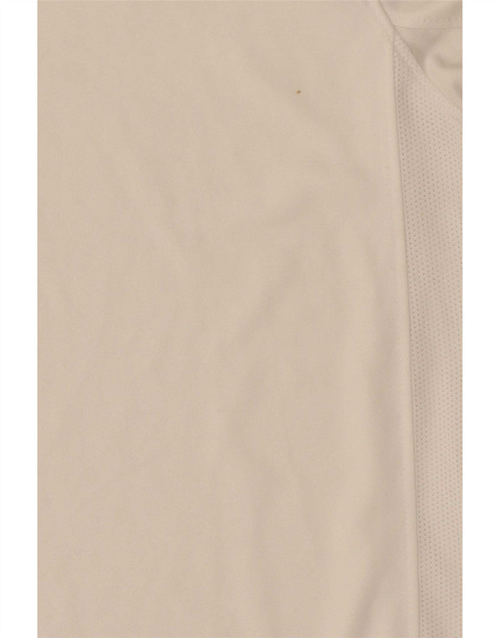 T-shirt Nike Dri Fit da uomo, top in poliestere bianco medio