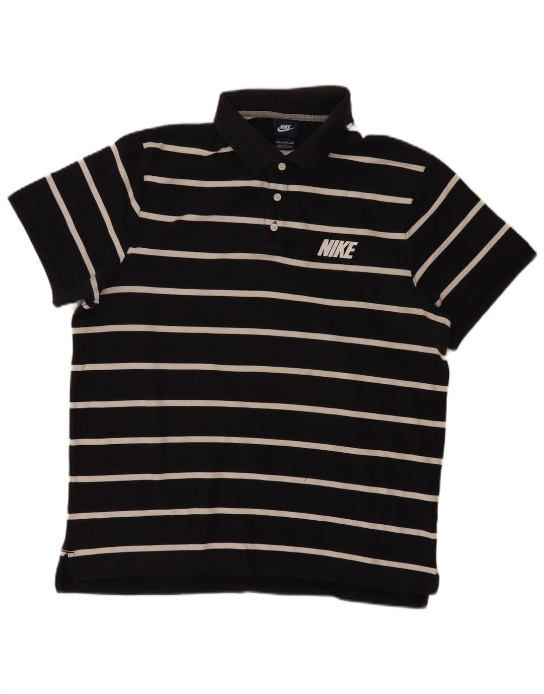 Polo NIKE da uomo 2XL in cotone a righe blu navy