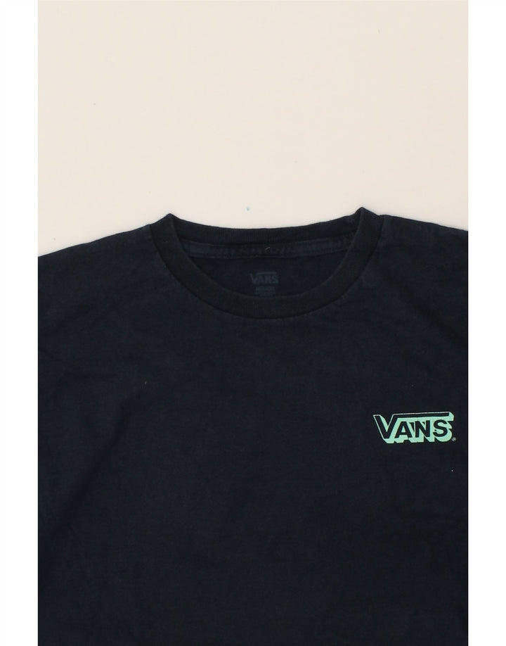 VANS Mens Graphic T-Shirt Top Medium Navy Blue Vintage Vans and Second-Hand Vans from Messina Hembry 