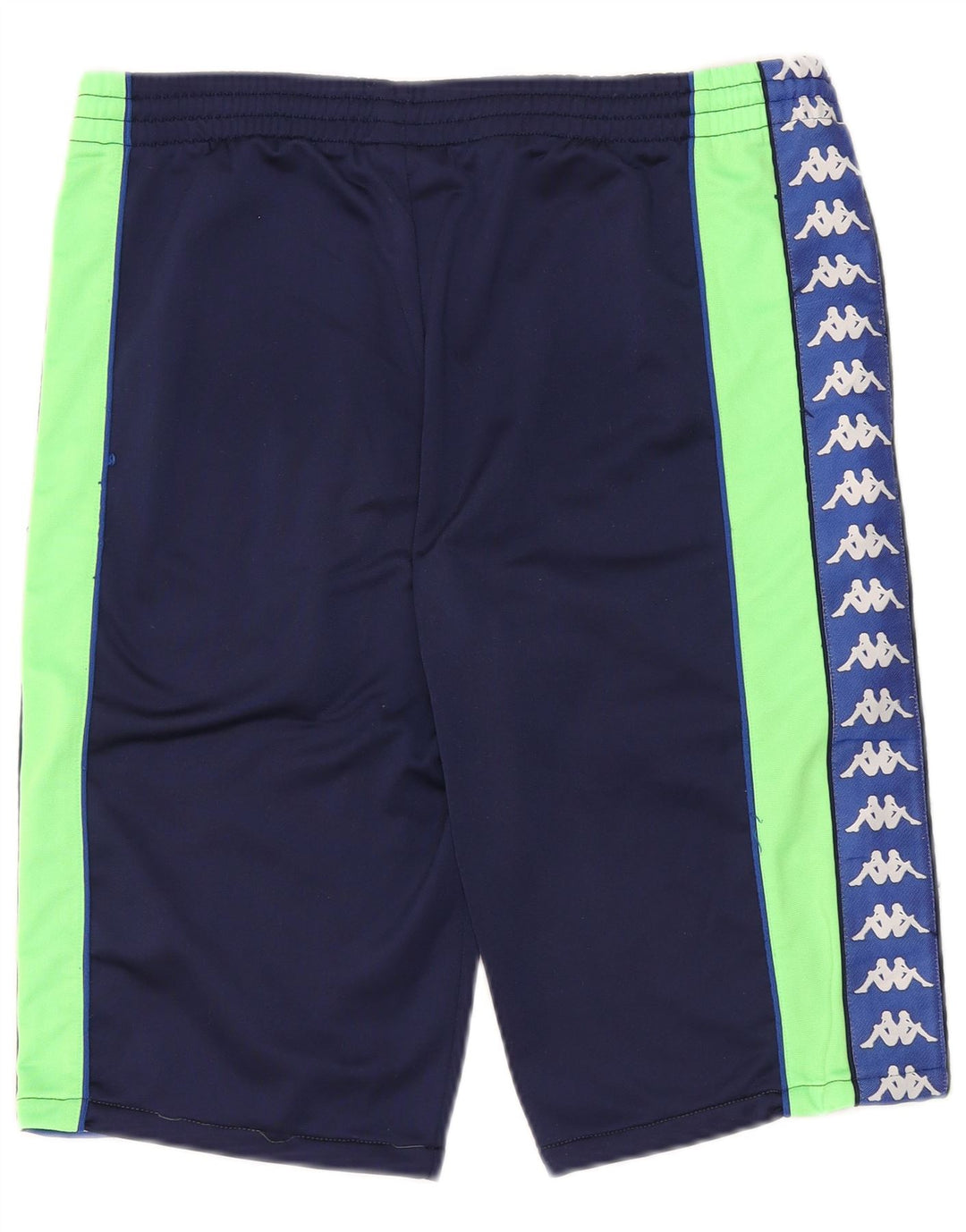 KAPPA Mens Graphic Sport Shorts Small  Navy Blue Colourblock Polyester