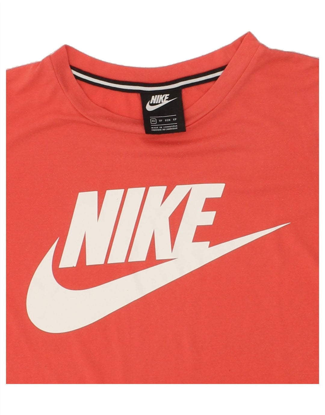 NIKE Mens Graphic T-Shirt Top XS Red Vintage Nike and Second-Hand Nike from Messina Hembry 