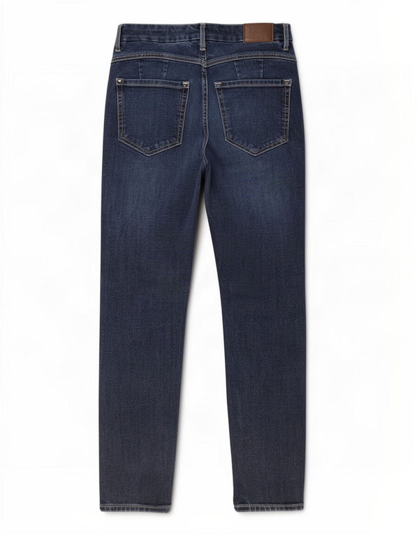 Marks & Spencer Womens The Magic Straight Jeans UK 10 Small W28 L22 Blue