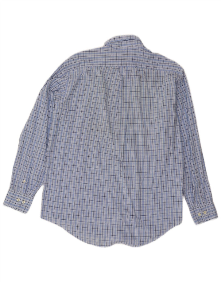 B.D. Camicia da uomo Baggies in cotone a quadri blu medio