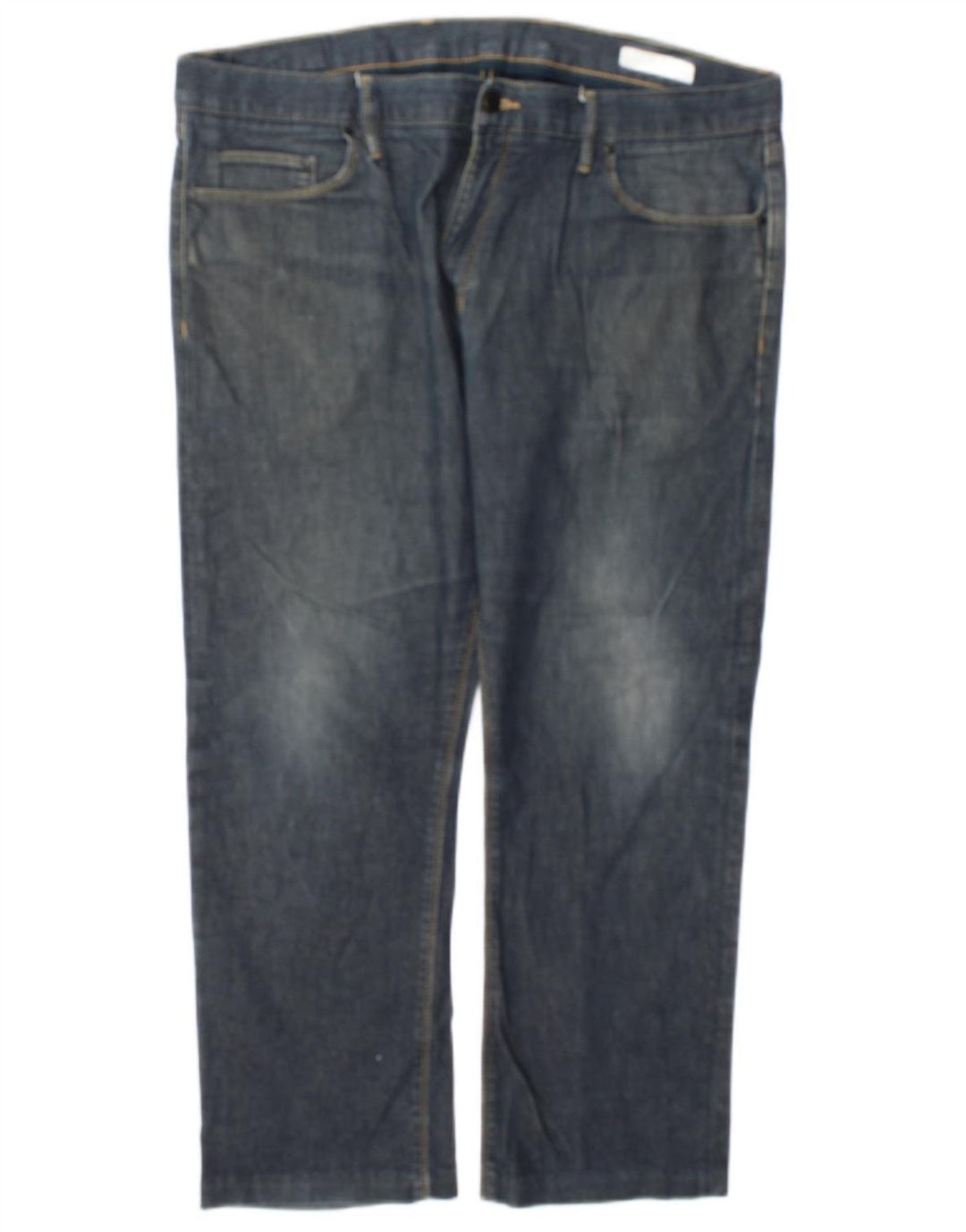 Jeans dritti da uomo Marks & Spencer W40 L27 cotone blu navy