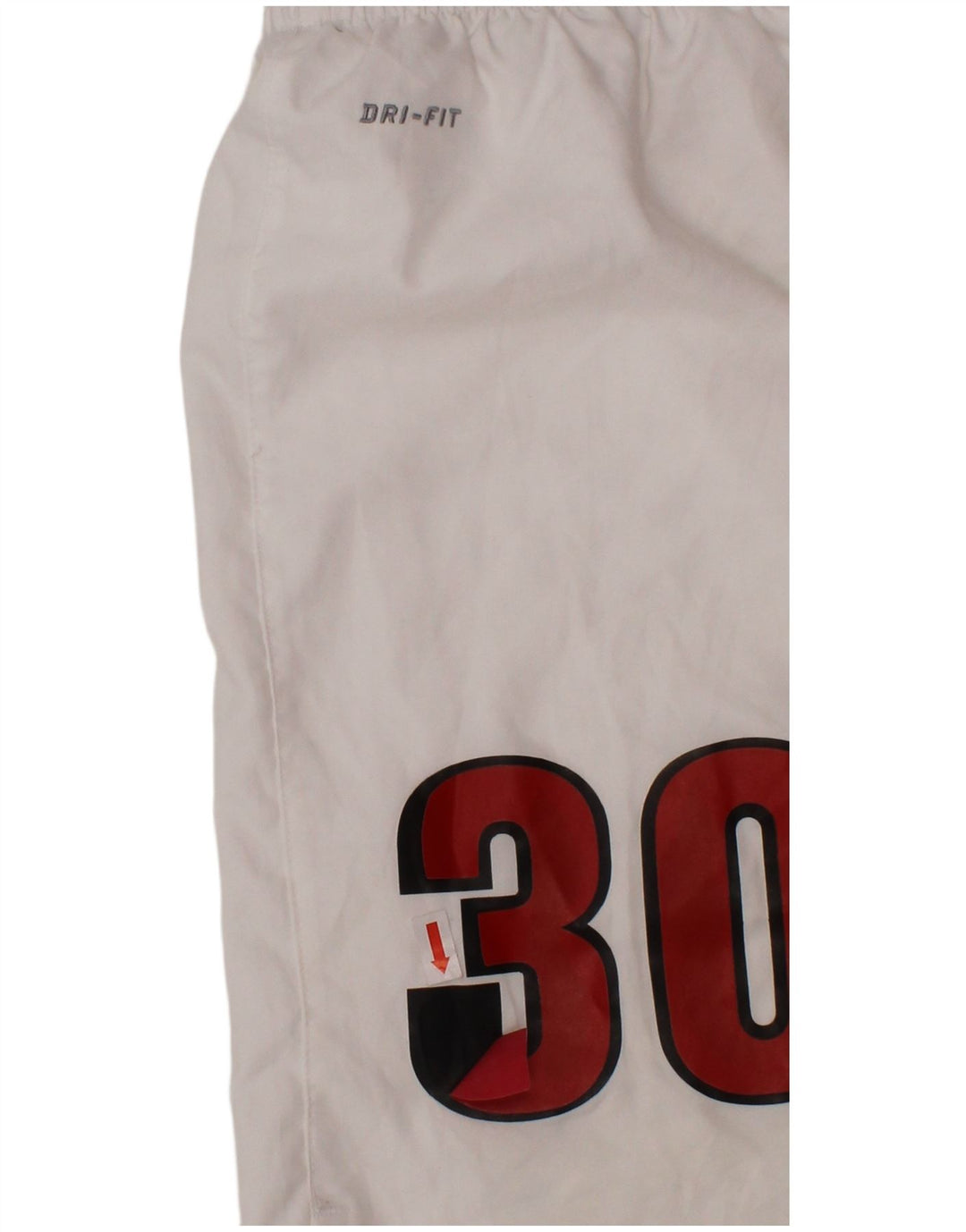 Pantaloncini sportivi NIKE da ragazzo Dri Fit Graphic 12-13 anni Large in poliestere bianco