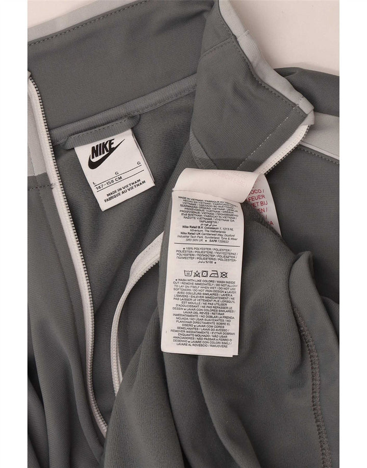 Giacca superiore della tuta da ragazzo Nike 12-13 anni Large in poliestere color block grigio