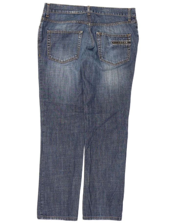 RICHMOND Womens Straight Jeans W35 L31 Blue