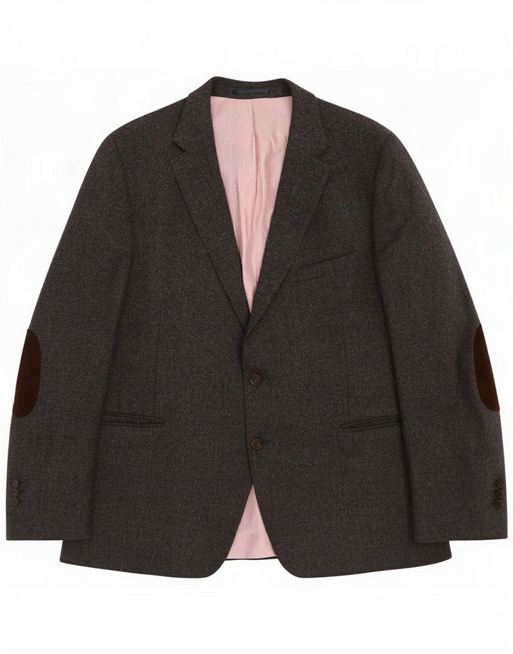 Gant Giacca blazer da uomo a 2 bottoni IT 58 4XL Lana grigia