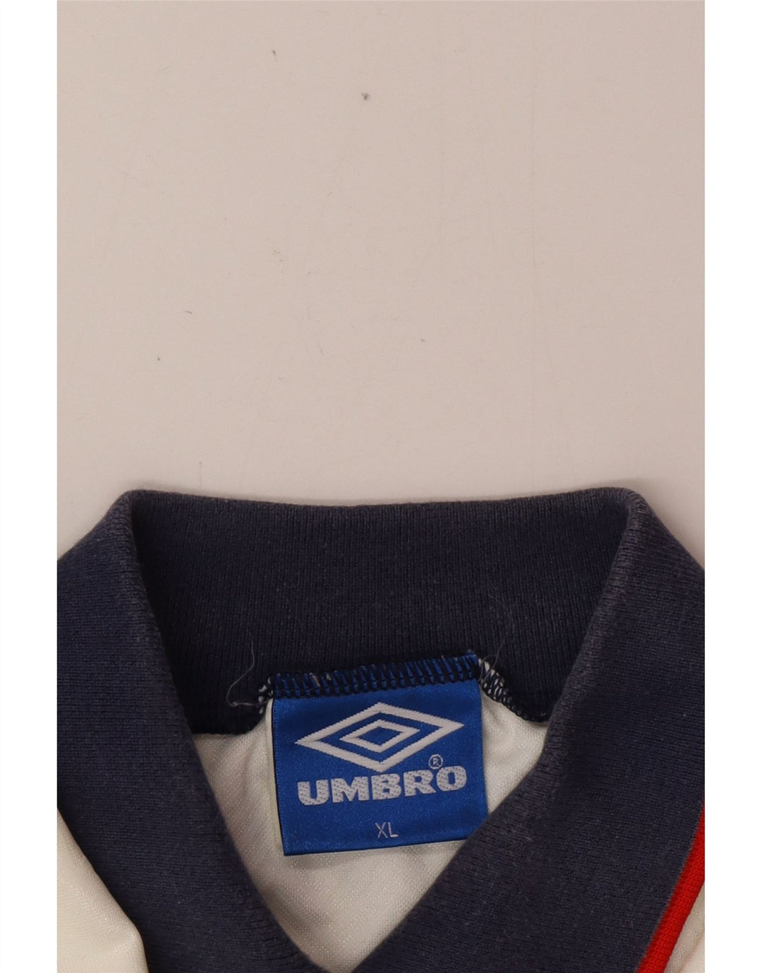 UMBRO Polo grafica Home da uomo Inghilterra 1993-1994 XL poliestere bianco