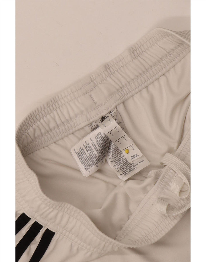 Pantaloncini sportivi Adidas da uomo Juventus piccoli in poliestere bianco