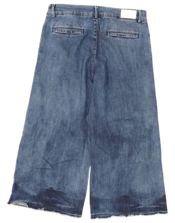 Diesel Jeans Capri a gamba larga da donna UK 14 Medio W30 L20 Blu