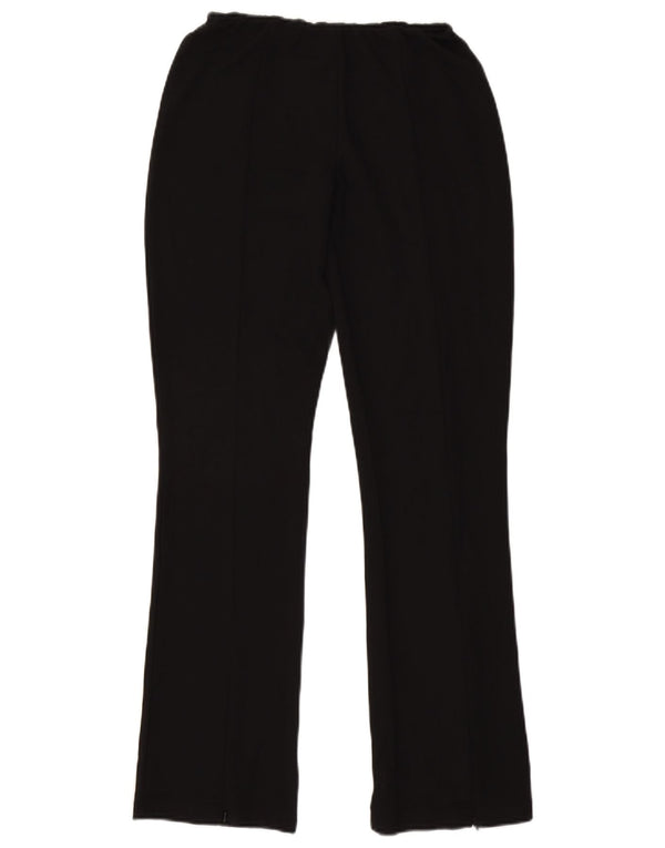 Pantaloni casual bootcut da donna Topshop UK 10 piccoli W26 L32 neri classici