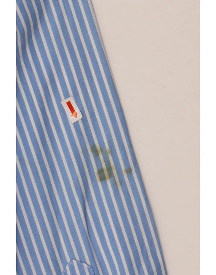 TOMMY HILFIGER Camicia da uomo in cotone a righe blu medio