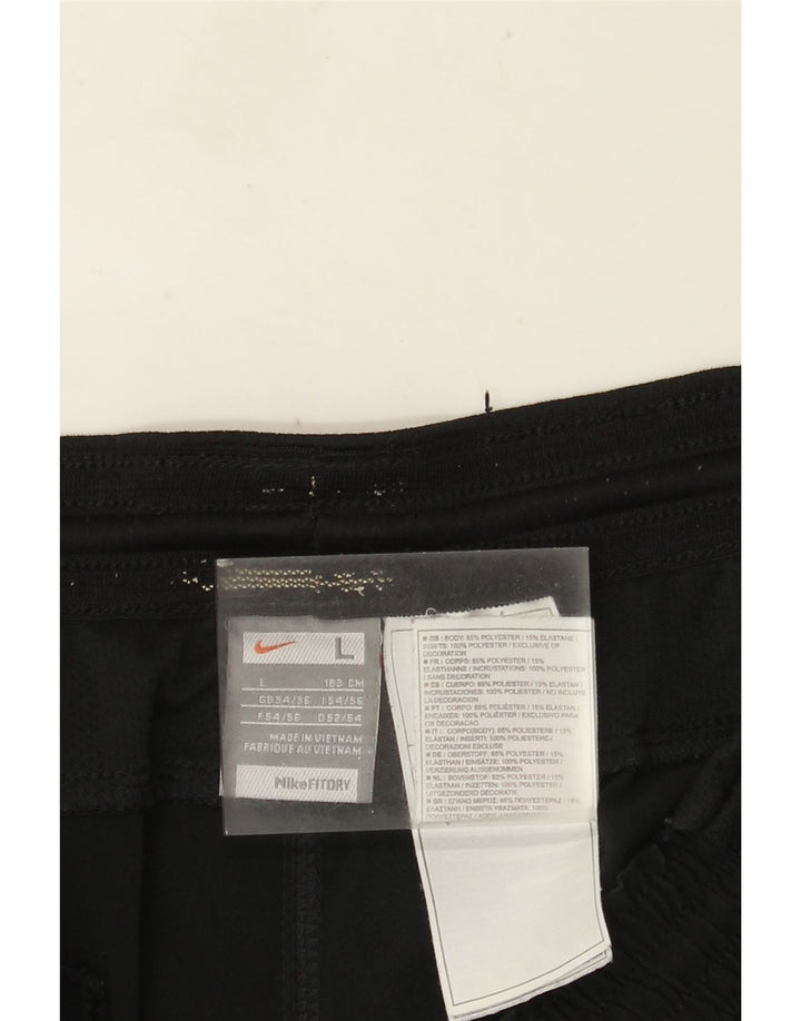 Pantaloncini sportivi Nike da uomo grandi in poliestere color block nero